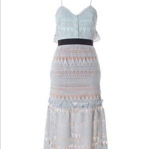 NWT Authentic SelfPortrait Lace Guipure Midi Dress